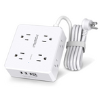 8 Outlet + 4 USB Ports Power Cube With Surge Protector