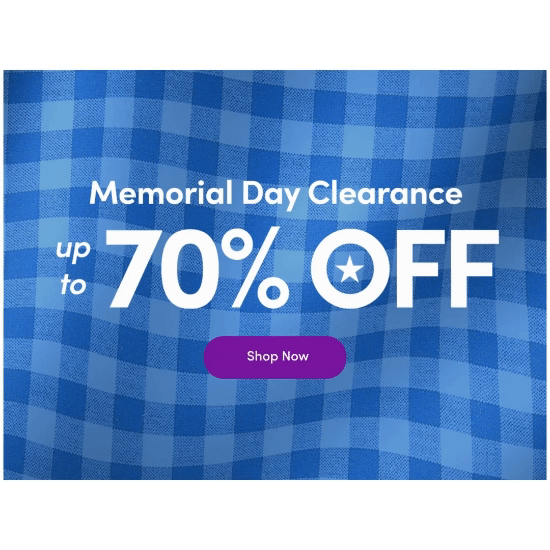 Up To 70% Off Wayfair Memorial Day Clearance Sale