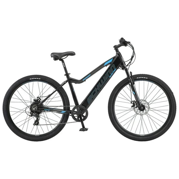 Bicicleta de montaña eléctrica Schwinn Boundary de 29" con motor de 250 vatios y 7 velocidades