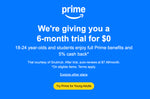 For a Limited Time, Amazon Is Giving Prime to Young Adults Free + 10% Cash Back!