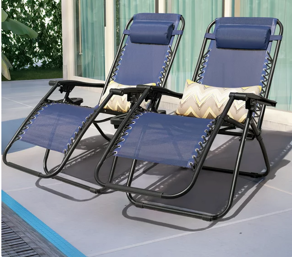 Pack of 2 Zero Gravity Chairs
