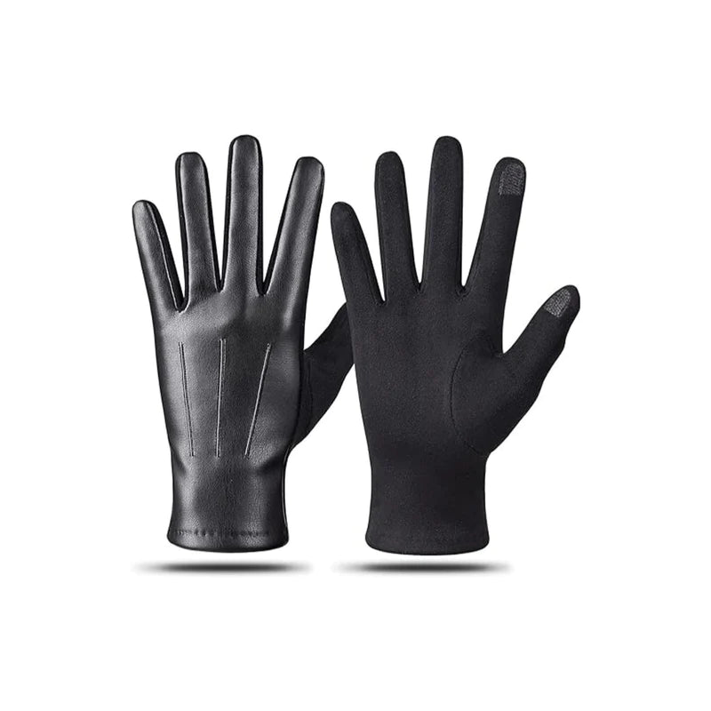 Touchscreen Leather Winter Gloves (3 Colors)