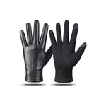 Guantes de invierno de cuero con pantalla táctil (3 colores)