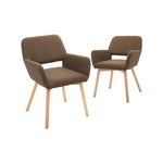 2 Velvet Leisure Modern Living Dining Room Chairs