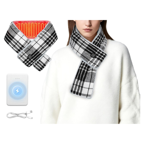 Unisex Rechargeable Heated Scarf With 3 Temperature Levels