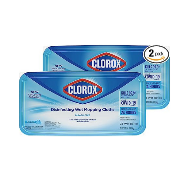 Paños húmedos desinfectantes Clorox de 48 unidades