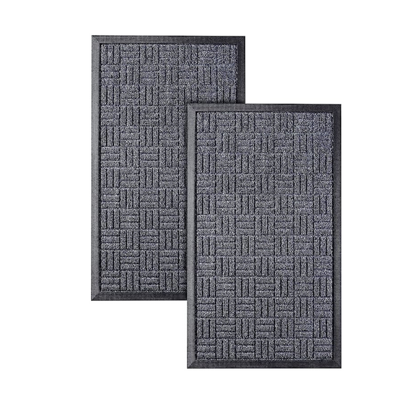 HOMWE Pack of 2 Front Door Mats (29.5 x 17)
