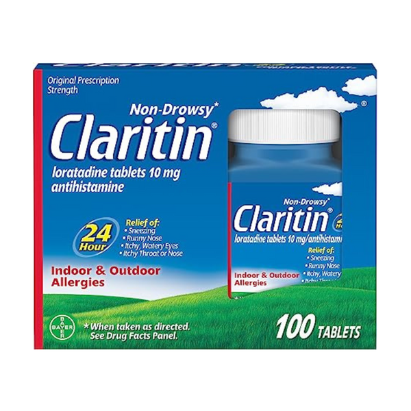 Claritin 24 Hour Allergy Medicine, Loratadine Antihistamine Tablets (1