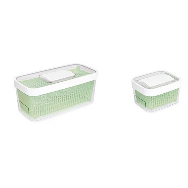 Set Of 2 OXO Good Grips GreenSaver Produce Keeper Set