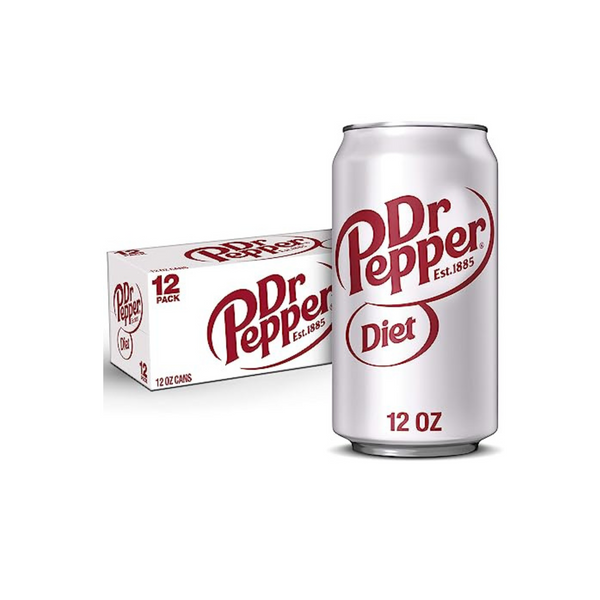 24 Cans of Diet Dr Pepper Soda