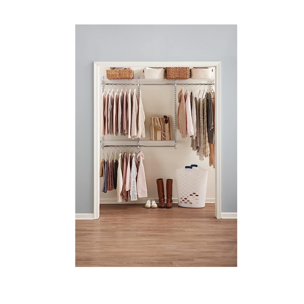 Rubbermaid Configurations Classic Wire Shelving Closet Kit, 3-6 Ft.