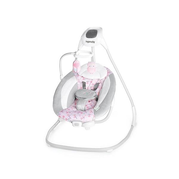 Ingenuity SimpleComfort Lightweight Compact 6-Speed Multi-Direction Baby Swing