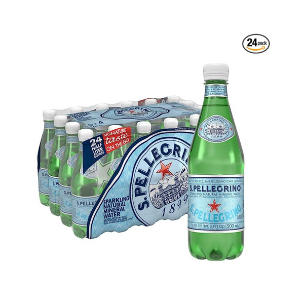 Paquete de 24 aguas minerales naturales con gas S.Pellegrino