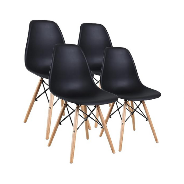 Amazon Basics Juego de 4 sillas de comedor modernas