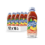 12 Bottles Of Snapple Zero Sugar Peach Tea