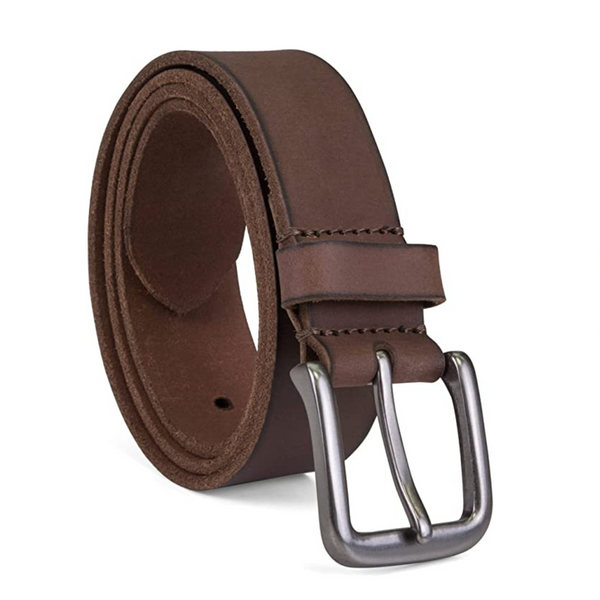 Timberland Men’s Classic Dark Brown 100% Leather Jean Belt