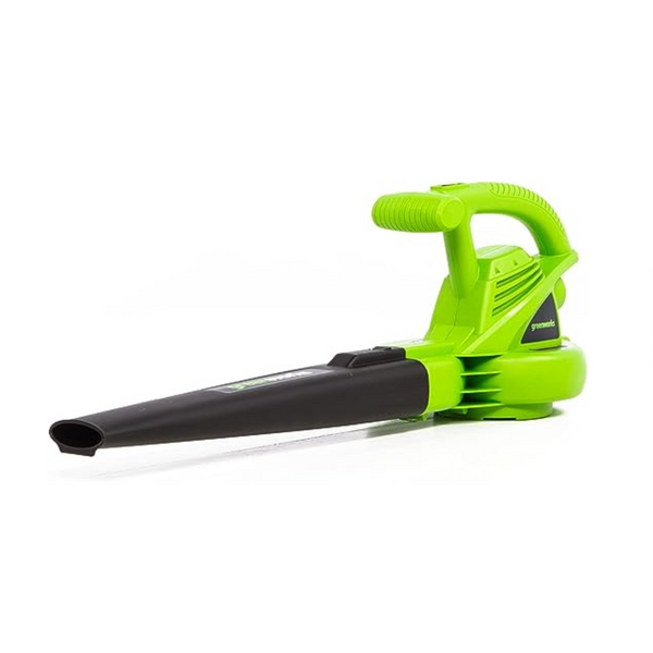 Soplador eléctrico Greenworks de 7 amperios, 160 MPH/150 CFM, de una sola velocidad