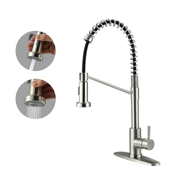 Grifo de cocina Mitcent con rociador desplegable