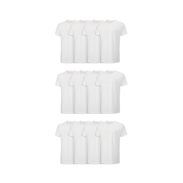 12-Pk Fruit of the Loom Men’s Eversoft Cotton Stay Tucked Crew T-Shirt