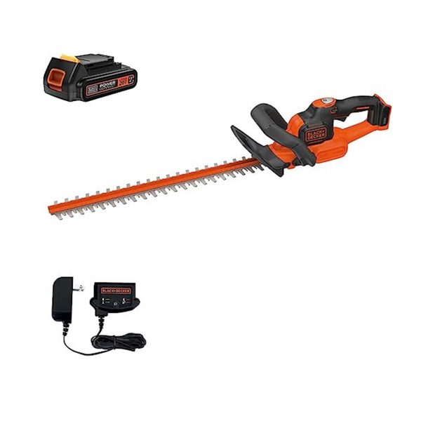 BLACK+DECKER 20V MAX Cordless Hedge Trimmer with Power Command Powercut, 22-Inch
