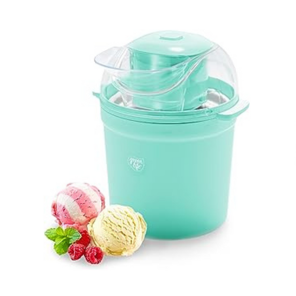 Máquina eléctrica para hacer helados, yogurt helado y sorbetes GreenLife 1.5QT