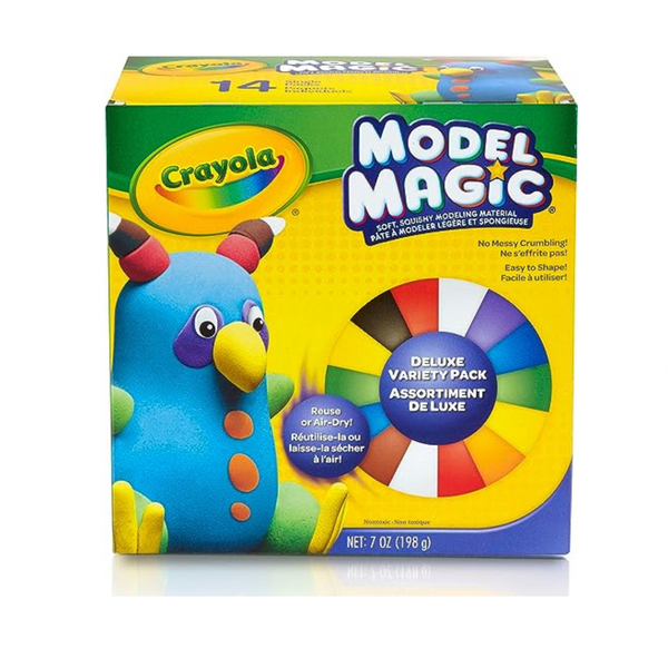 Crayola Model Magic Deluxe Variety Pack Kids Modeling Clay Alternative (14 Pack)