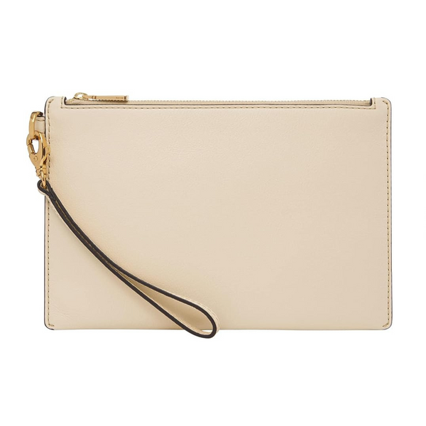 Fossil Women’s Leather Wristlet Wallet Pouch with Removable Strap