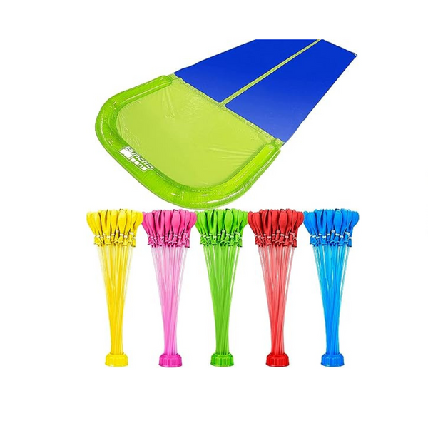 Zuru Bunch O Balloons Water Slide Wipeout 2 Lane + 5 Balloon Bunches