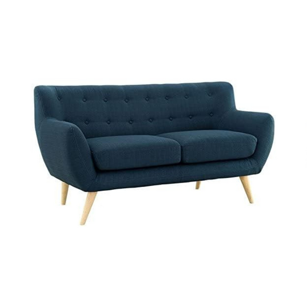 Loveseat moderno con tela tapizada