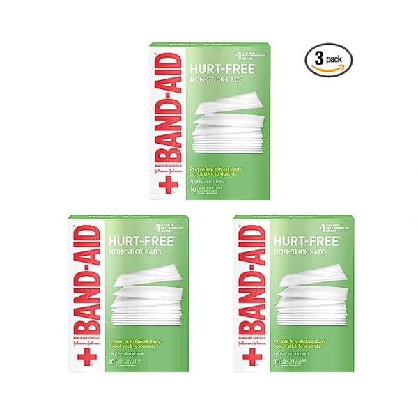 Band-Aid Brand Adhesive Bandages, Large Hurt-Free Non-Stick Pads