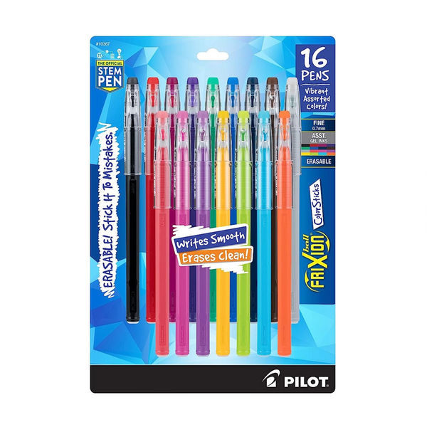 PILOT FriXion ColorSticks Erasable Gel Ink Stick Pens, Assorted Color
