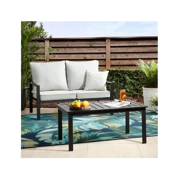 Mainstays Asher Springs Outdoor 2Piece Loveseat Sofa & Table Set