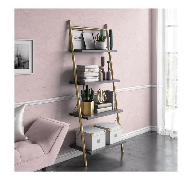CosmoLiving by Cosmopolitan Nova 4 Shelf Ladder Bookcase
