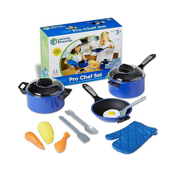 13 Pieces Learning Resources Pretend & Play Pro Chef Set