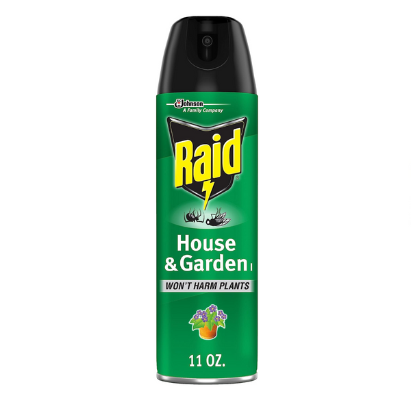 Spray para matar insectos Raid House &amp; Garden o spray para matar hormigas y cucarachas