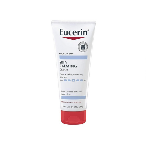 2 Tubes of Eucerin Skin Calming Cream, Natural Oatmeal Enriched (14 oz. Tubes)