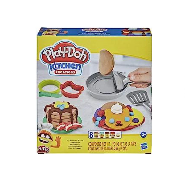 Play-Doh Kitchen Creations Flip ‘n Pancakes Playset with 14 Play Kitchen Accessories