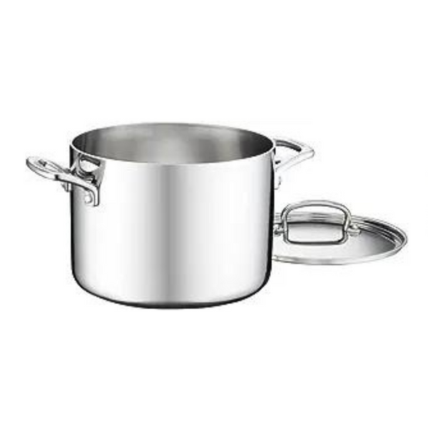 Olla sopera Cuisinart French Classic de acero inoxidable de tres capas con tapa de 6 cuartos