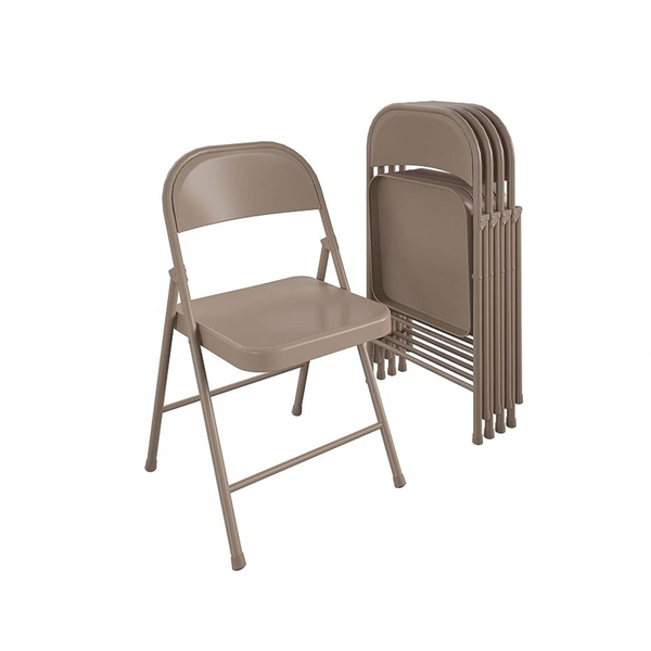 Sillas plegables Cosco SmartFold totalmente de acero (paquete de 4)