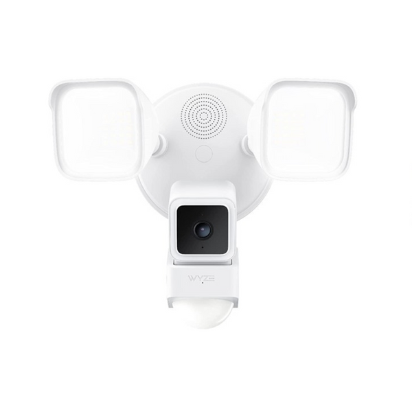 Cámara de seguridad para el hogar inteligente con reflector Wi-Fi para exteriores con cable Wyze