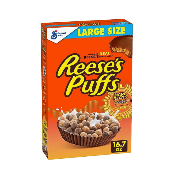 Reese’s Puffs Chocolatey Peanut Butter Cereal Large 16.7oz Box