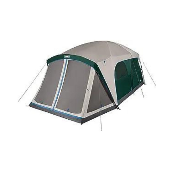 Tienda de campaña familiar Coleman Skylodge resistente a la intemperie para 12 personas con porche cubierto