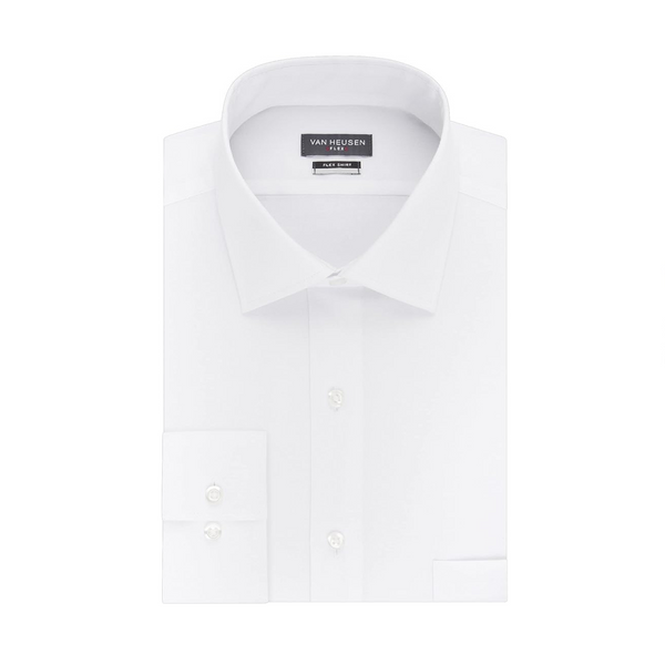 Van Heusen Men’s BIG and TALL Flex Collar Stretch Solid Dress Shirts