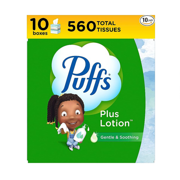10 Pañuelos Faciales Cube Of Puffs Plus Loción