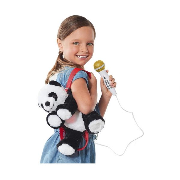 Singing Machine Portable Karaoke Machine Plush Toy Backpack with Microphone