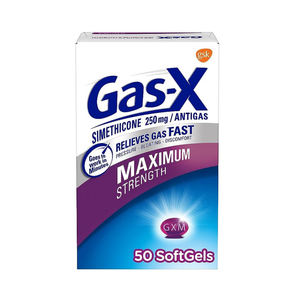 GasX Maximum Strength Gas Relief Softgels with Simethicone 250 mg for