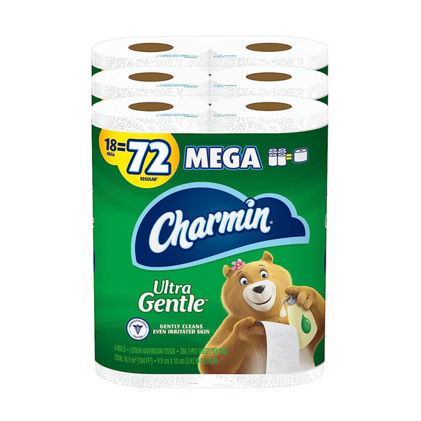 Charmin Ultra Gentle Toilet Paper (54 Mega Rolls = 216 Regular Rolls)