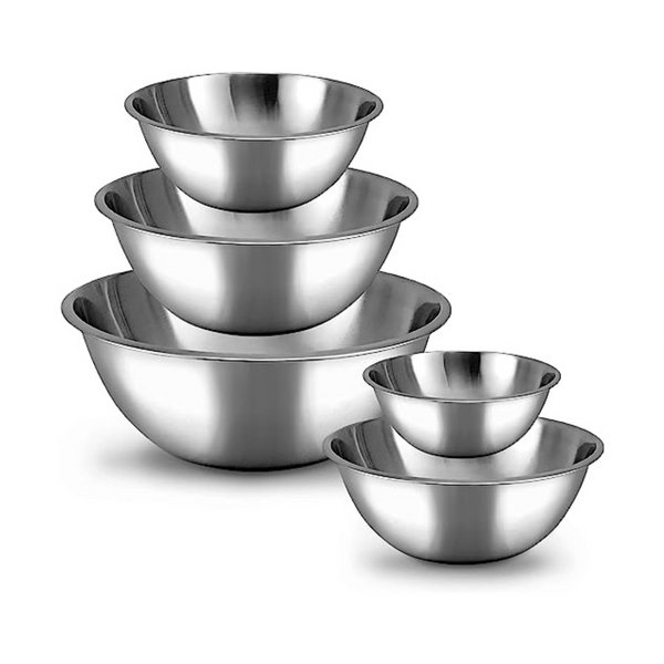 WHYSKO Meal Prep Stainless Steel Mixing Bowls Set