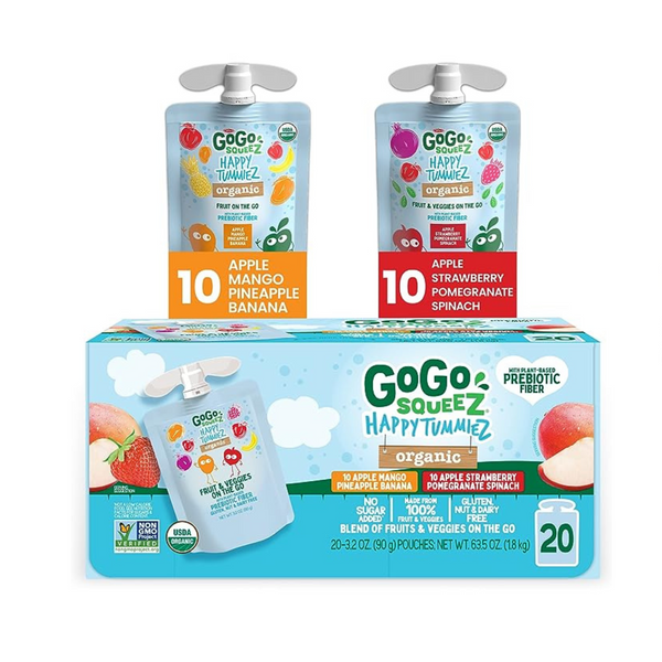 Pack of 20 GoGo Squeez Happy Tummiez Variety Pack