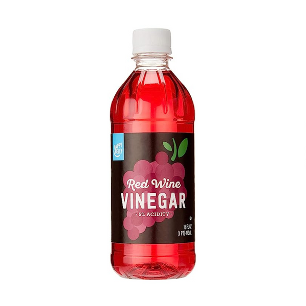 Vinagre de vino tinto Happy Belly marca Amazon (16 onzas líquidas)